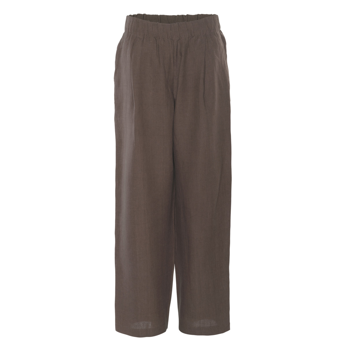 Damen Hose AAREN in Braun aus Leinen – atmungsaktiv
