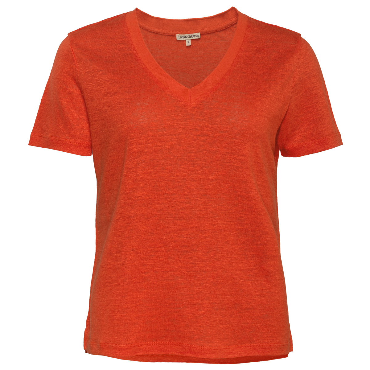 Damen T-Shirt TALIDA in Rot aus Leinen