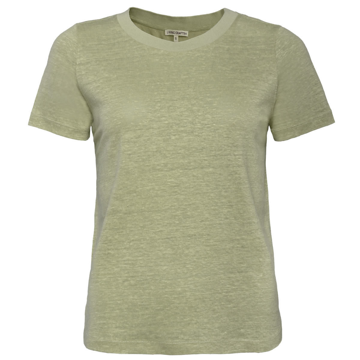 Damen T-Shirt TELSA in Grün aus Leinen