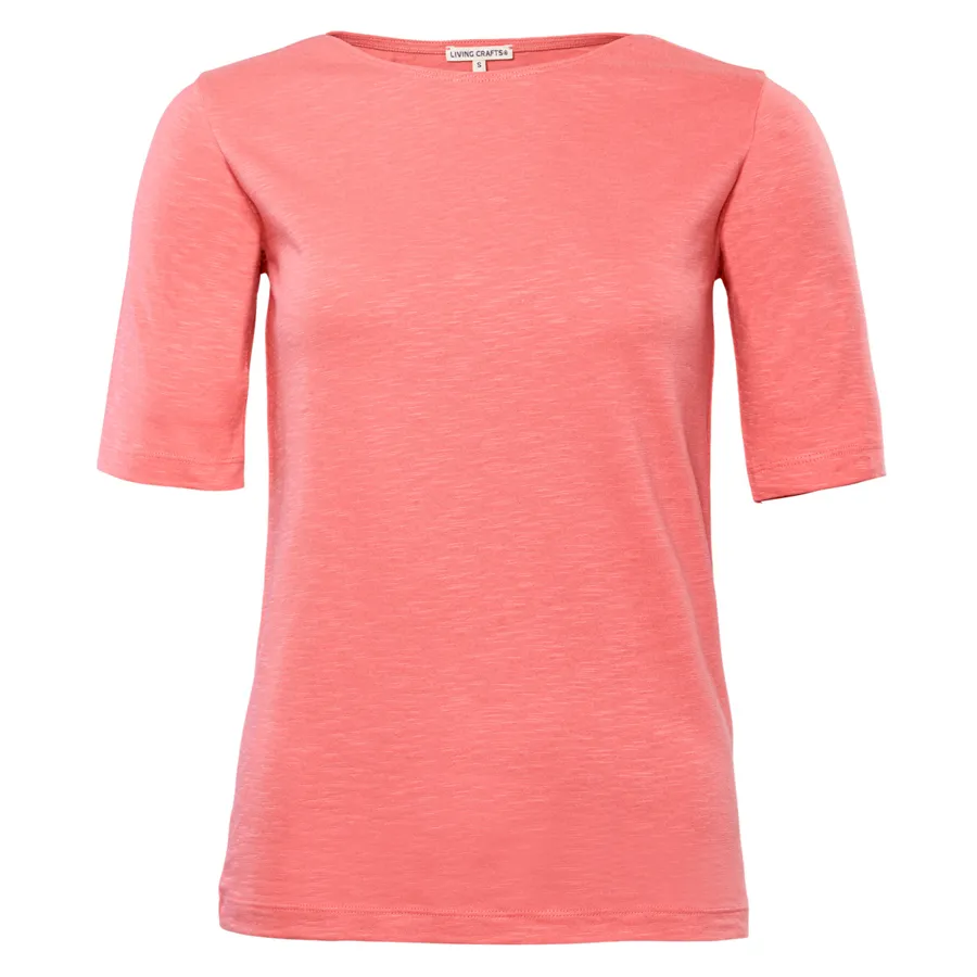 Damen T-Shirt ANNINA in Pink aus Baumwolle