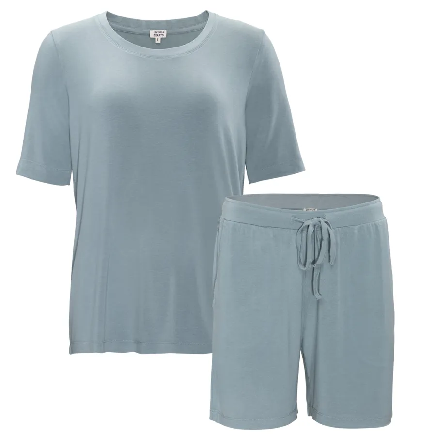 Damen Pyjama ARIMA in Petrol aus Modal mit Elasthan – atmungsaktiv