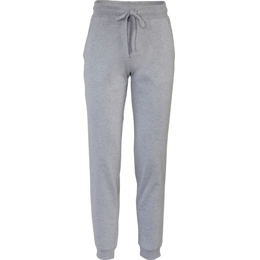 Damen Jogging-Hose LAVINIA in Grau aus Baumwolle – mit Ripp-Struktur