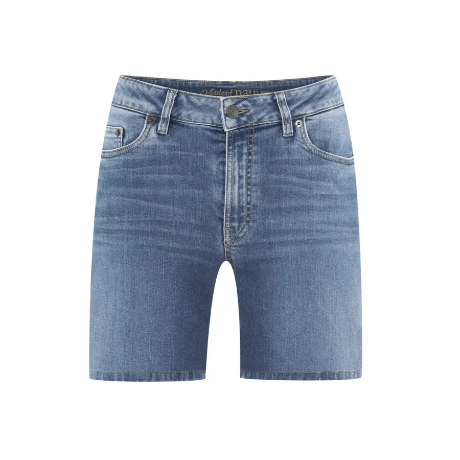 Damen Bermudas KIRSTEN in Blau aus Baumwolle mit Elasthan – weich