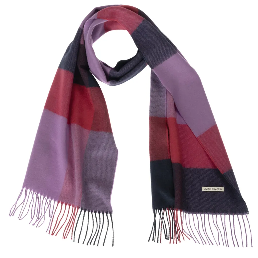 Unisex Schal NOTT in Rot aus Wolle – warm