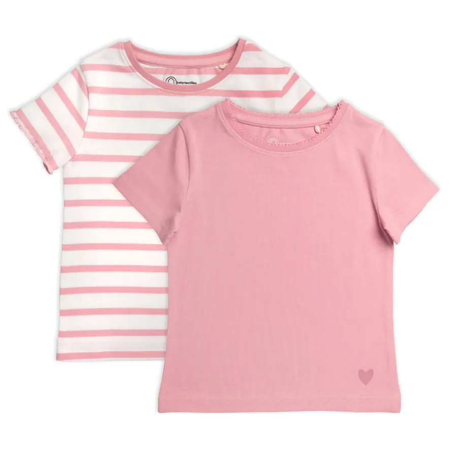 Kinder Mädchen-T-Shirt, 2er Pack - LIVING CRAFTS