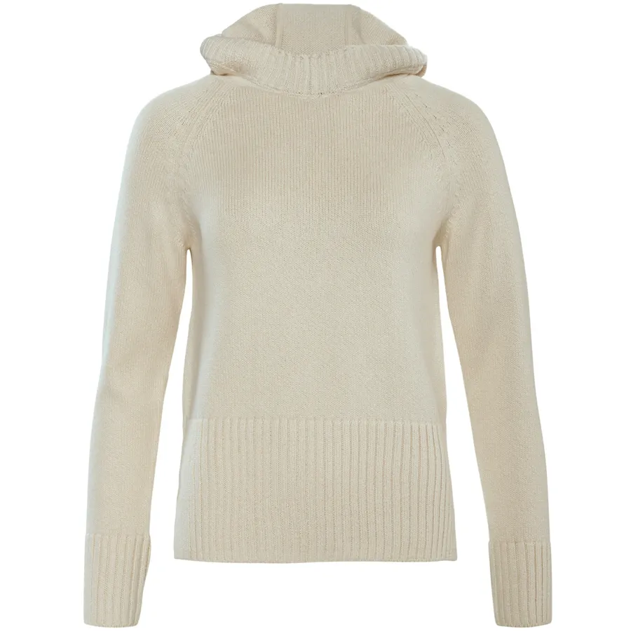 Damen Pullover SEFFA in Beige aus Baumwolle – mit Ripp-Struktur