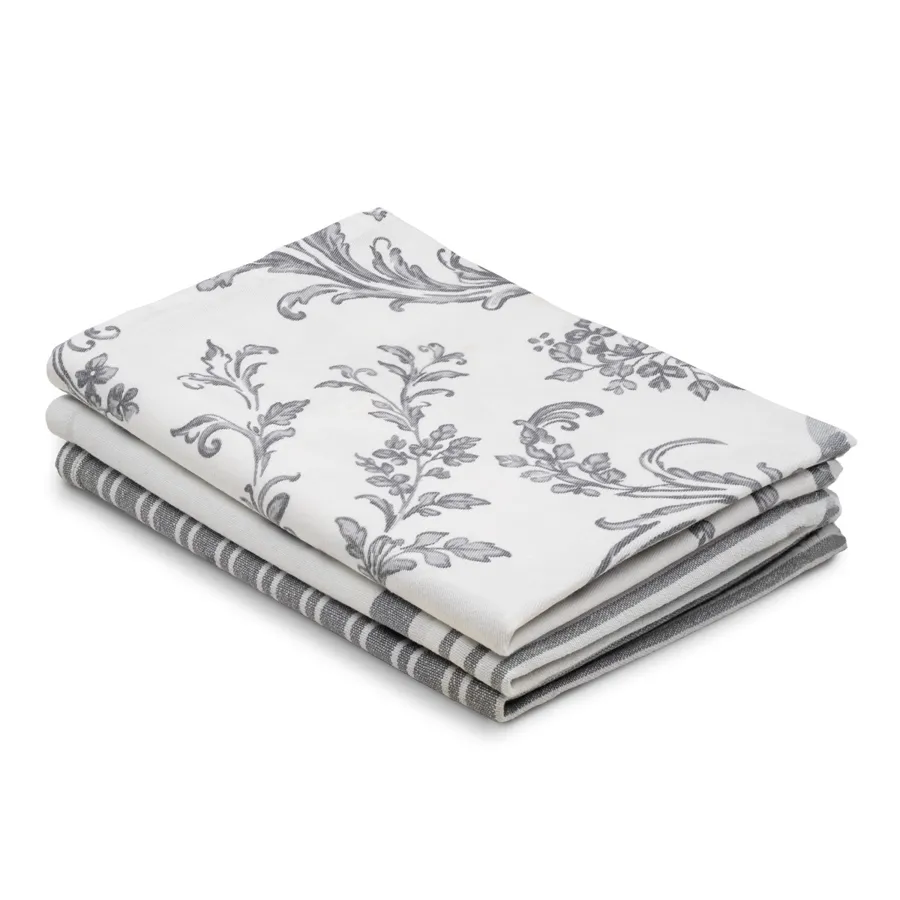 Unisex Küchenhandtuch, 3er Pack - LIVING CRAFTS