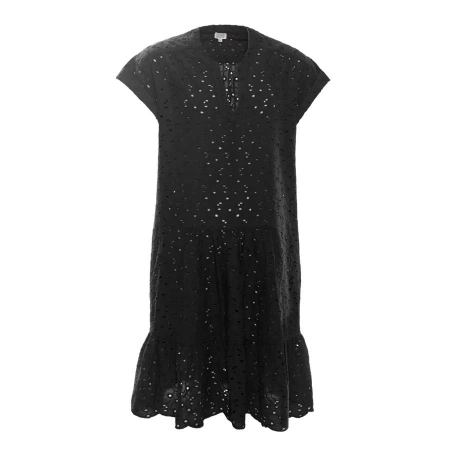 Damen Kleid ROSALIE in Schwarz aus Baumwolle