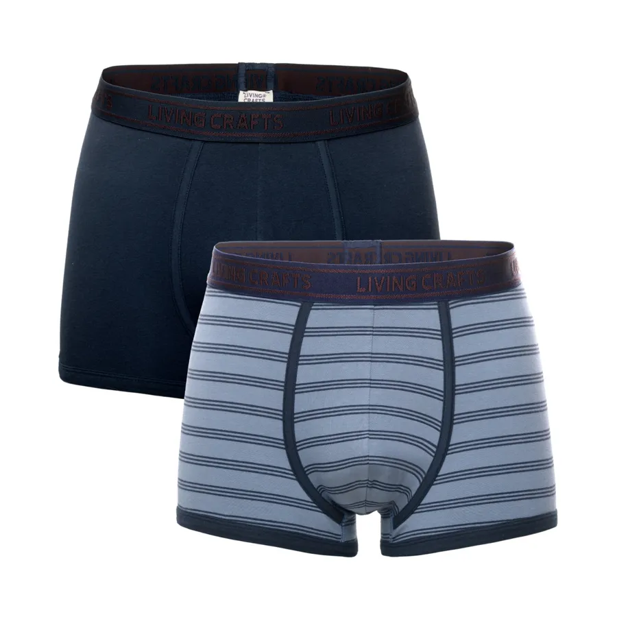 Herren Pants, 2er-Pack RODGER in Blau aus Baumwolle mit Elasthan – mit Stretch