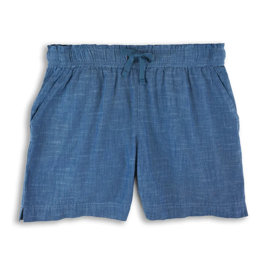 Damen Relax-Shorts REEZA in Blau aus Baumwolle – mit Stretch