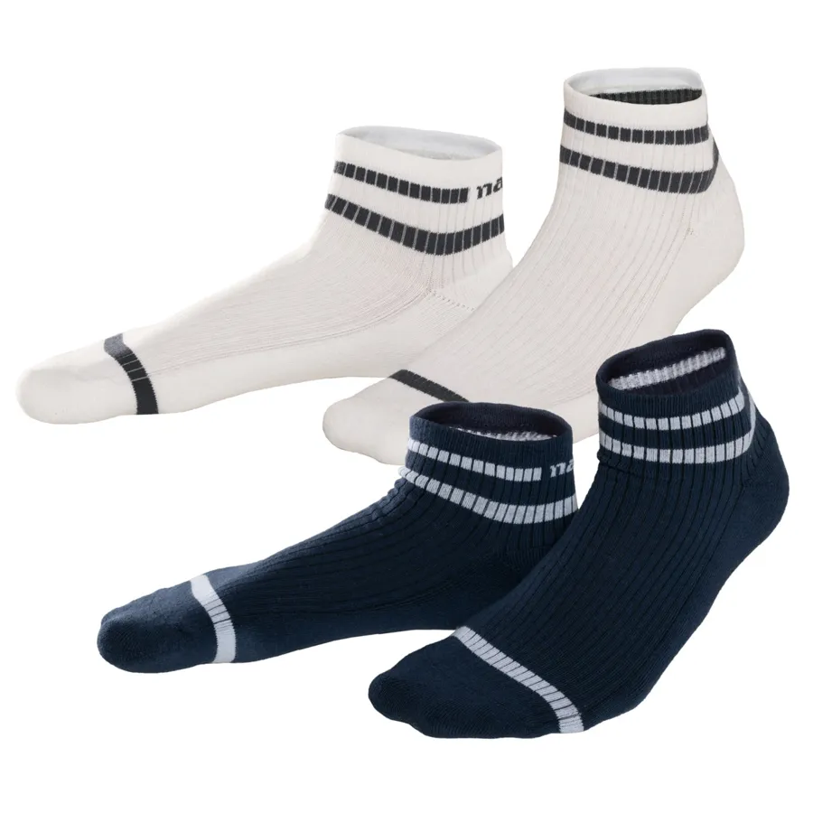 Unisex Hohe Sneaker-Socken, 2er Pack ORELL in Mehrfarbig aus Baumwolle mit Polyamid und Elasthan – weich