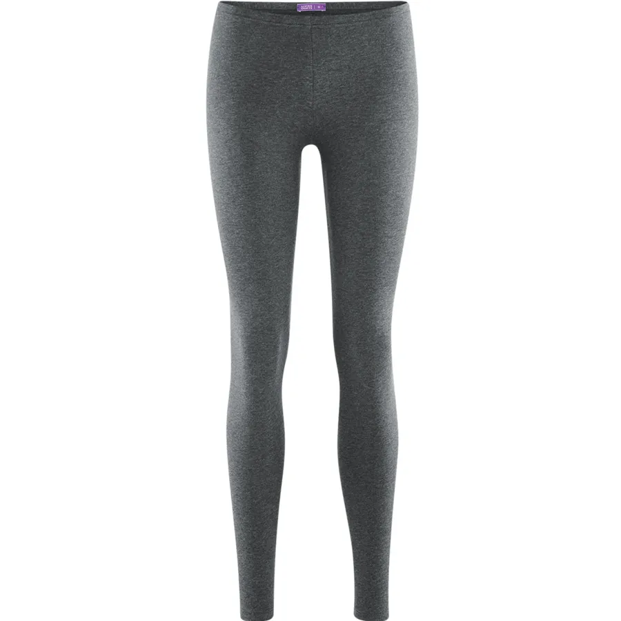 Damen Leggings ANNEDORE in Grau aus Baumwolle mit Elasthan – nahtarm