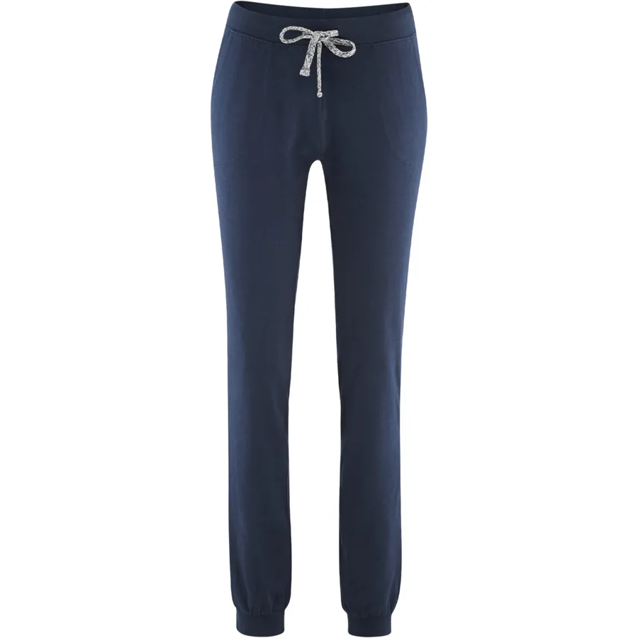 Damen Relax-Hose BEA in Blau aus Baumwolle mit Elasthan – weich
