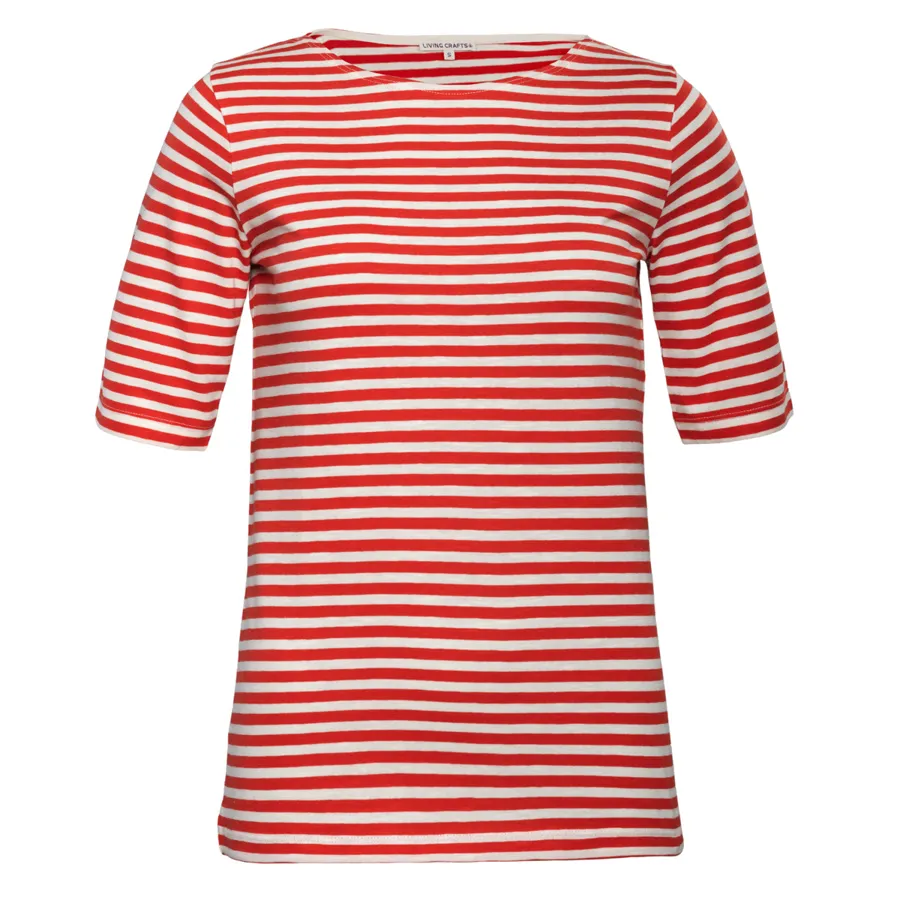 Damen T-Shirt TANINA in Gestreift aus Baumwolle – weich