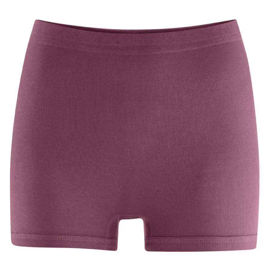 Damen Shorts JANETTE in Rot aus Baumwolle – mit Ripp-Struktur