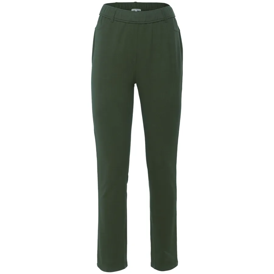 Damen Treggings DENISE in Grün aus Baumwolle mit Elasthan – mit Stretch