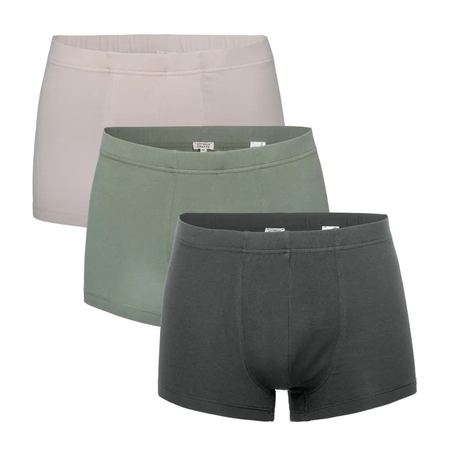 Herren Pants, 3er-Pack SAGON in Mehrfarbig aus Baumwolle mit Elasthan – mit Stretch