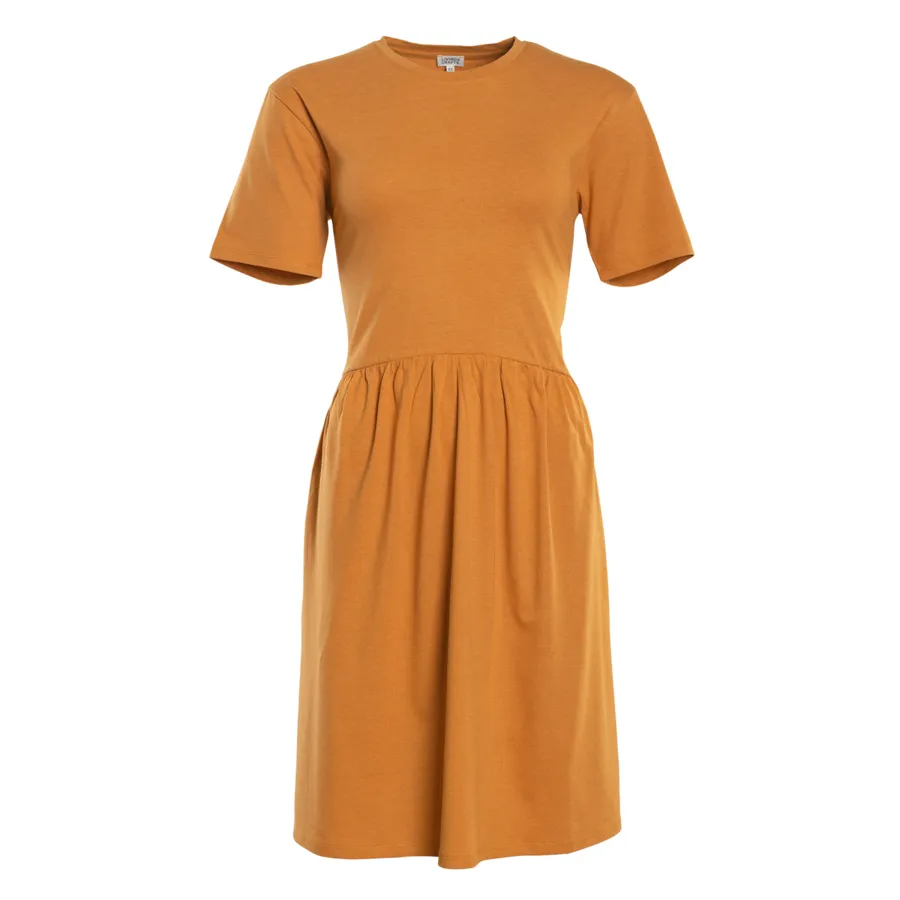 Damen Kleid ONIKA in Braun aus Baumwolle mit Viskose – weich