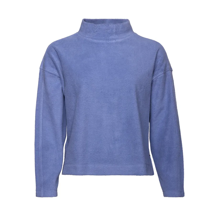 Damen Fleece Pullover USIRIS in Blau aus Baumwolle – warm
