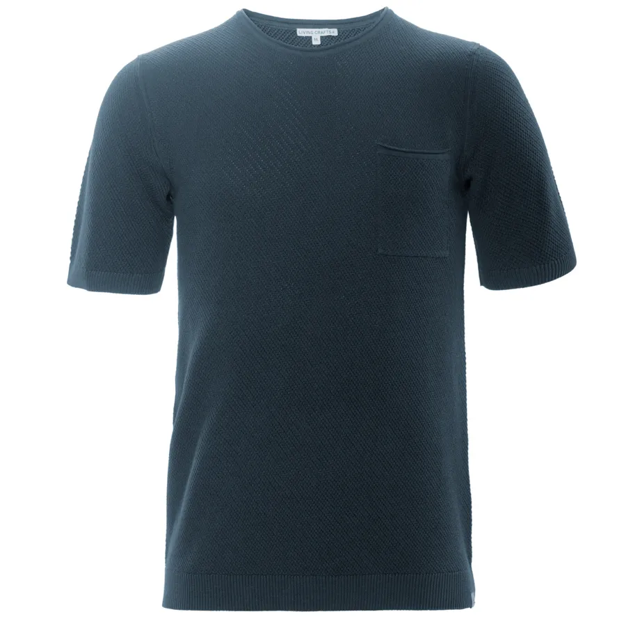 Herren T-Shirt THAISEN in Blau aus Baumwolle