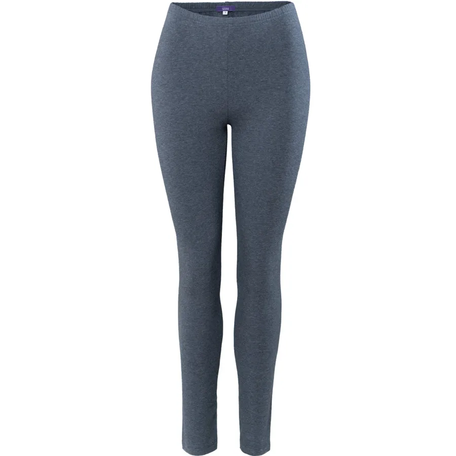 Damen Leggings HELLA in Grau aus Baumwolle mit Elasthan – nahtarm