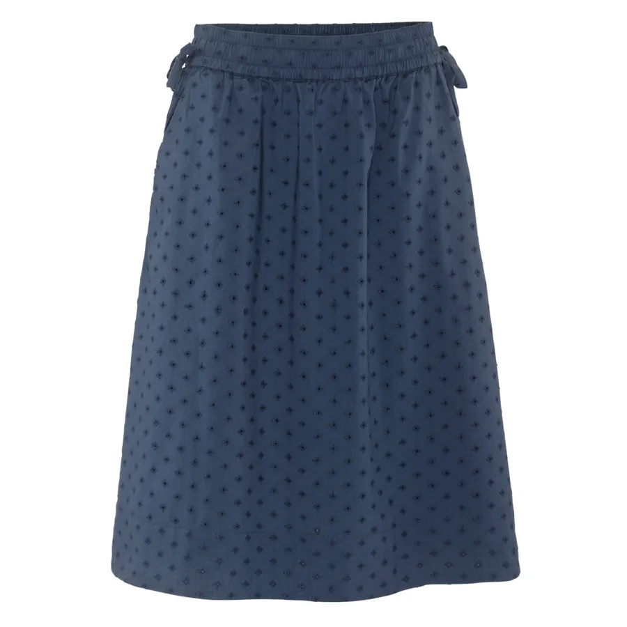 Damen Rock ANDALA in Blau aus Baumwolle – mit Stretch