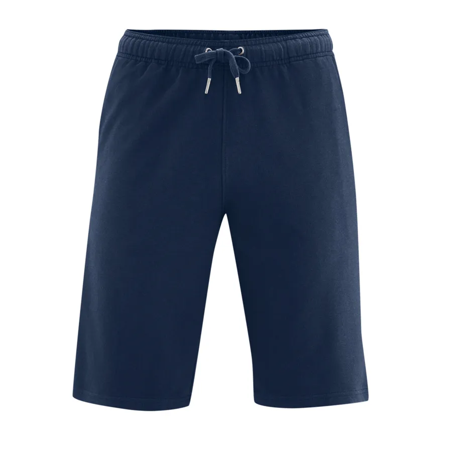Herren Sweat-Shorts CHARLIE in Blau aus Baumwolle – nahtarm