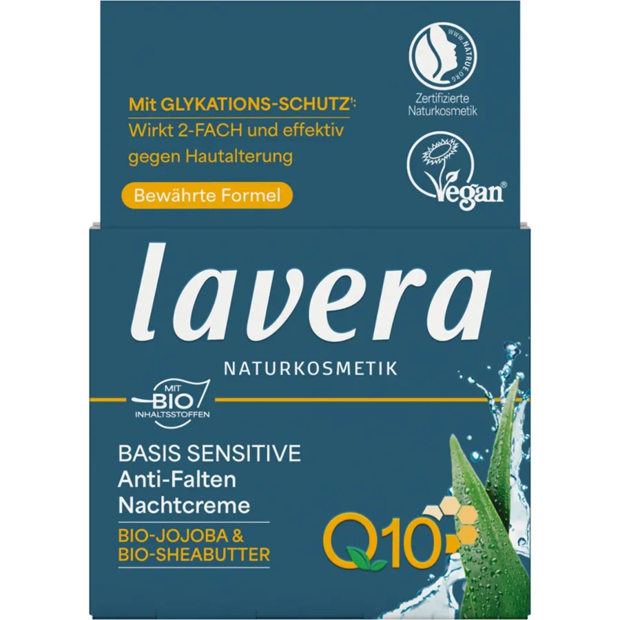 Bas.Sen.Anti-Falt.Nachtcr lavera in N/A – atmungsaktiv