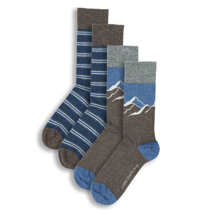 Unisex Socken, 2er-Pack BIBO - LIVING CRAFTS
