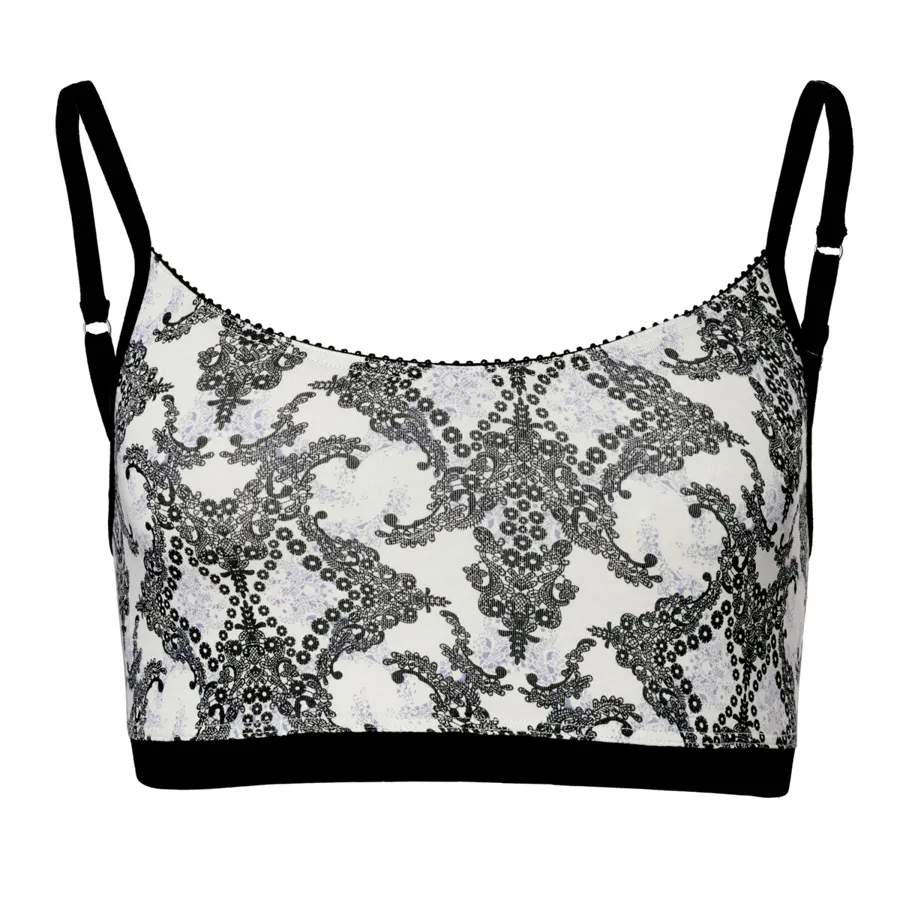Damen Bustier SANDRINA in Gemustert aus Baumwolle mit Micro, Modal und Elasthan – weich