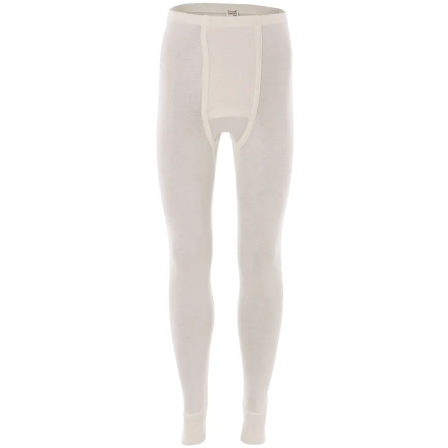 Herren Lange Unterhose HENRY in Beige aus Merinowolle – nahtarm