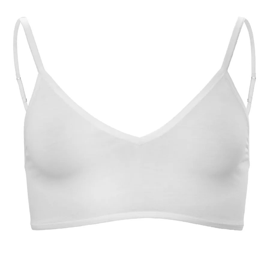 Damen Bustier TAMILLA in Weiß aus Baumwolle mit Elasthan – weich