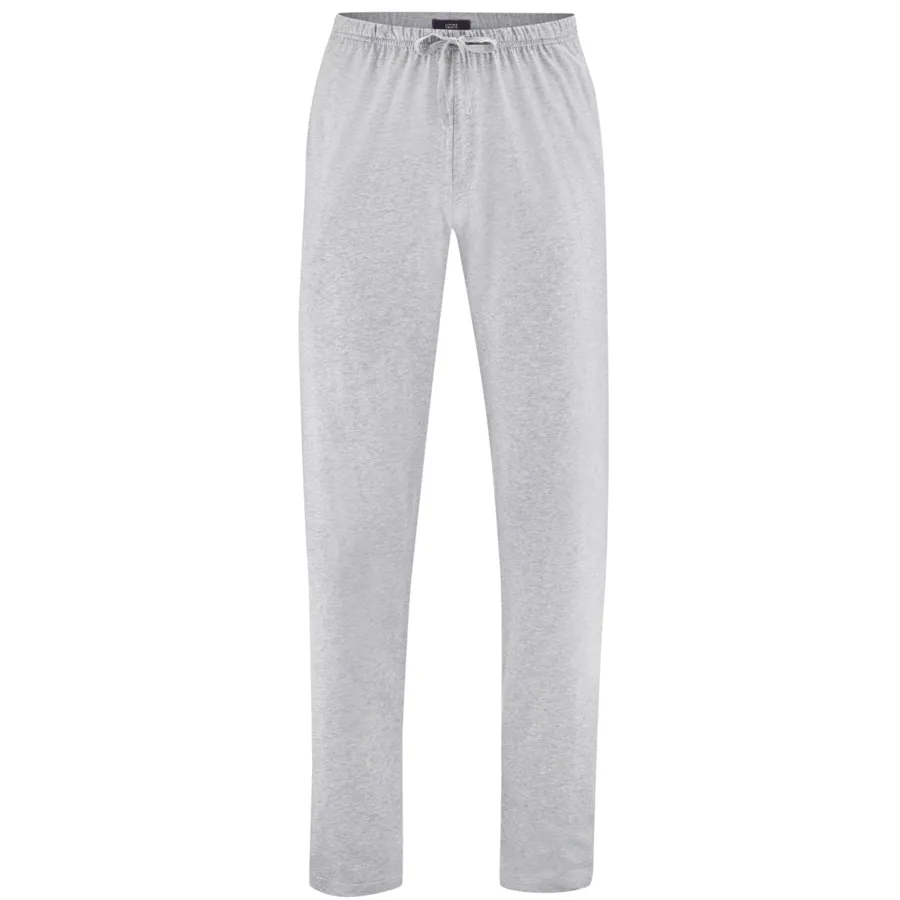 Herren Relax-Hose in Grau aus Baumwolle – mit Ripp-Struktur