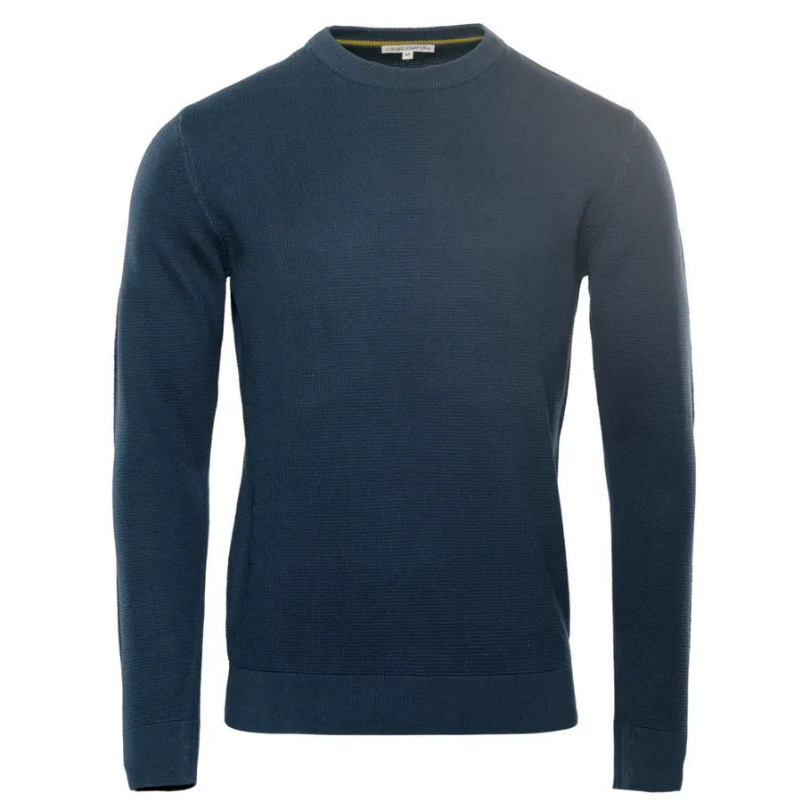 Herren Pullover SAFIR in Blau aus Baumwolle