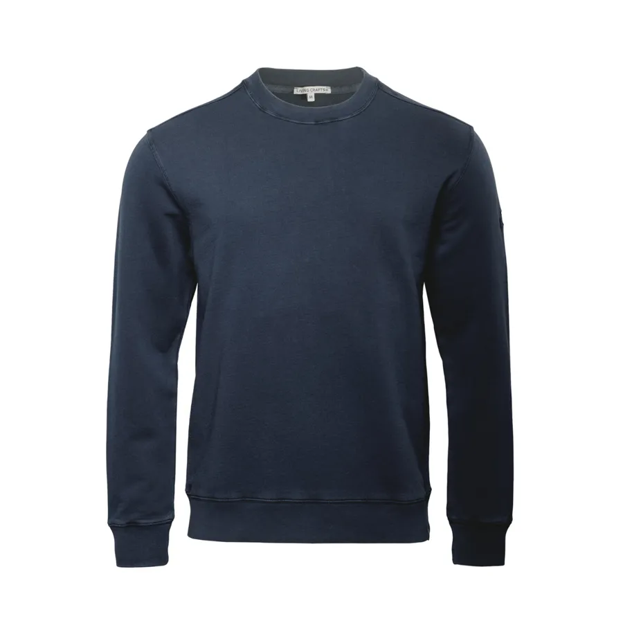 Herren Sweatshirt RONNY in Blau aus Baumwolle – nahtarm