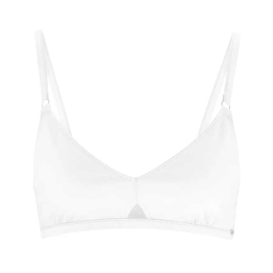 Damen Triangel- BH GABRIELA in Weiß aus Baumwolle mit Elasthan – nahtarm