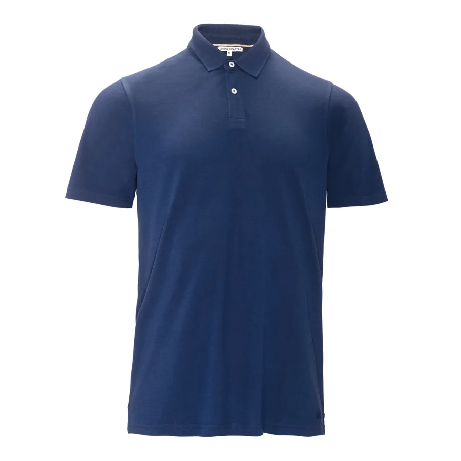 Herren Polo-Shirt TIRMON in Blau aus Baumwolle mit Viskose – atmungsaktiv