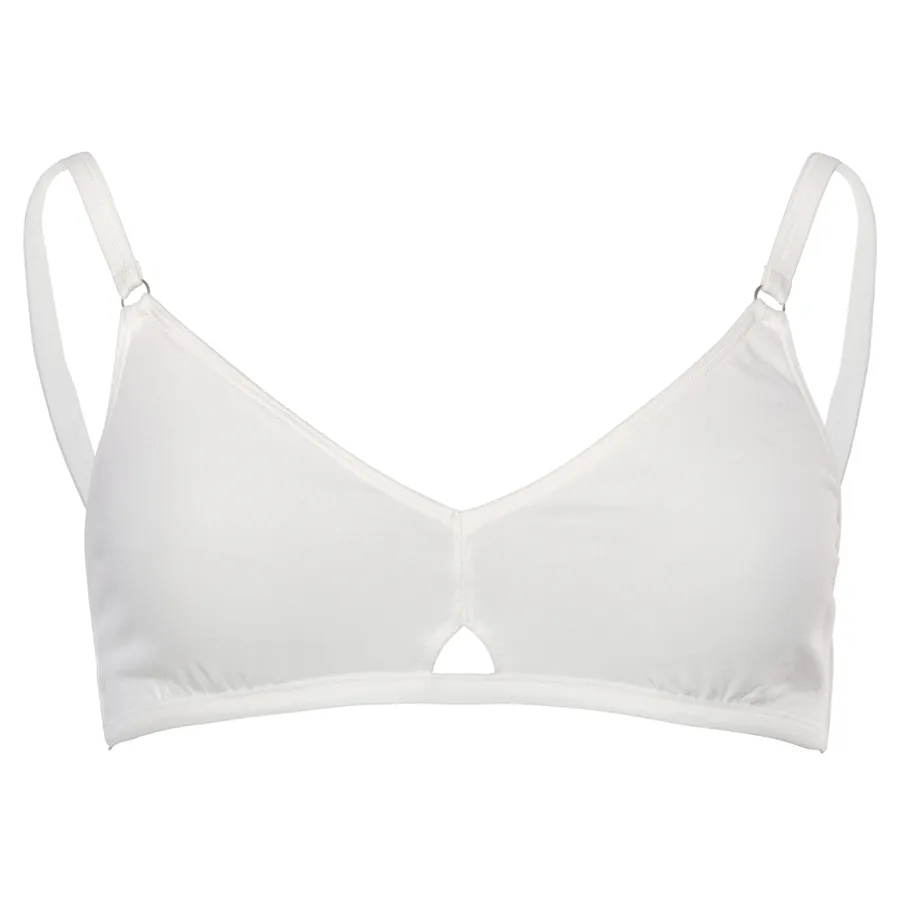Damen Triangel- BH AMARILLA in Weiß aus Baumwolle mit Elasthan – nahtarm