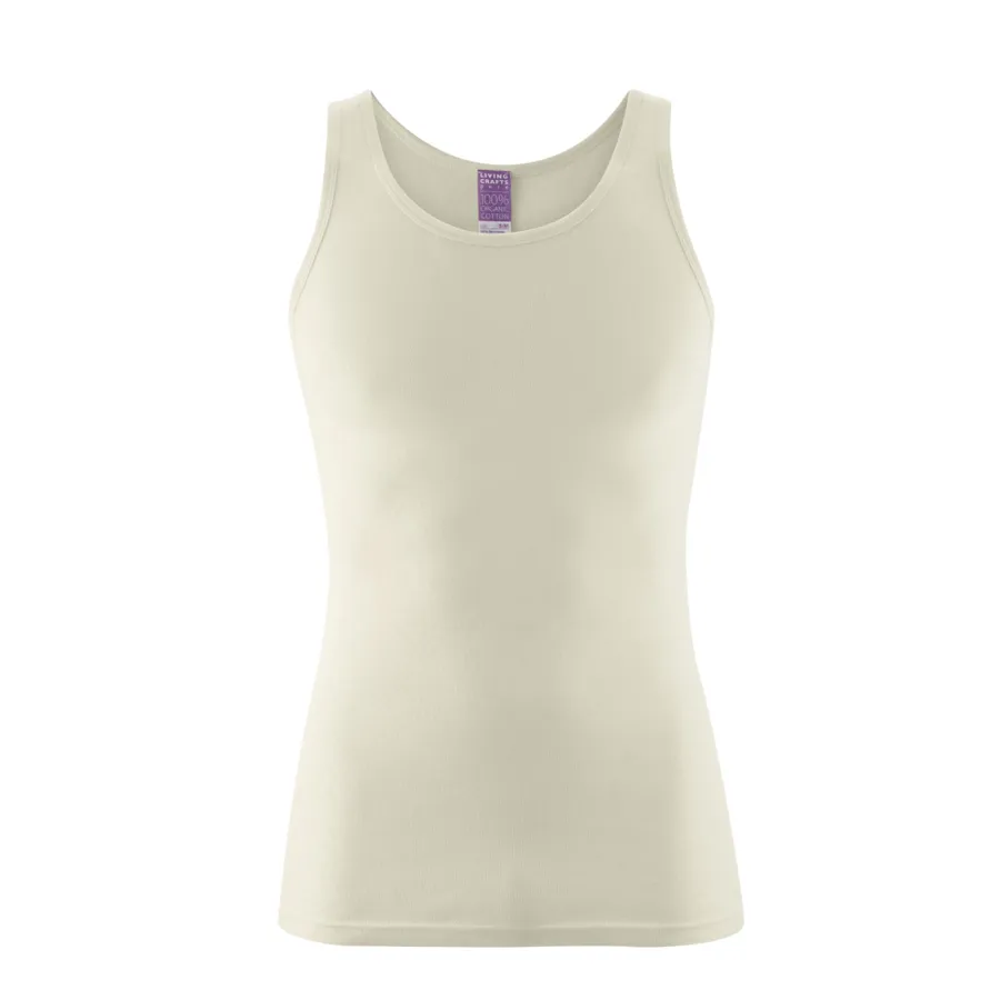 Herren Unterhemd JOSEPH in Beige aus Baumwolle – mit Ripp-Struktur
