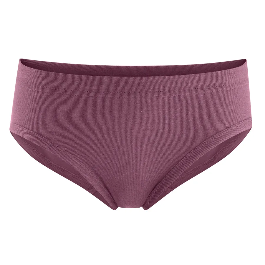 Damen Taillen-Slip JADE in Rot aus Baumwolle – mit Ripp-Struktur