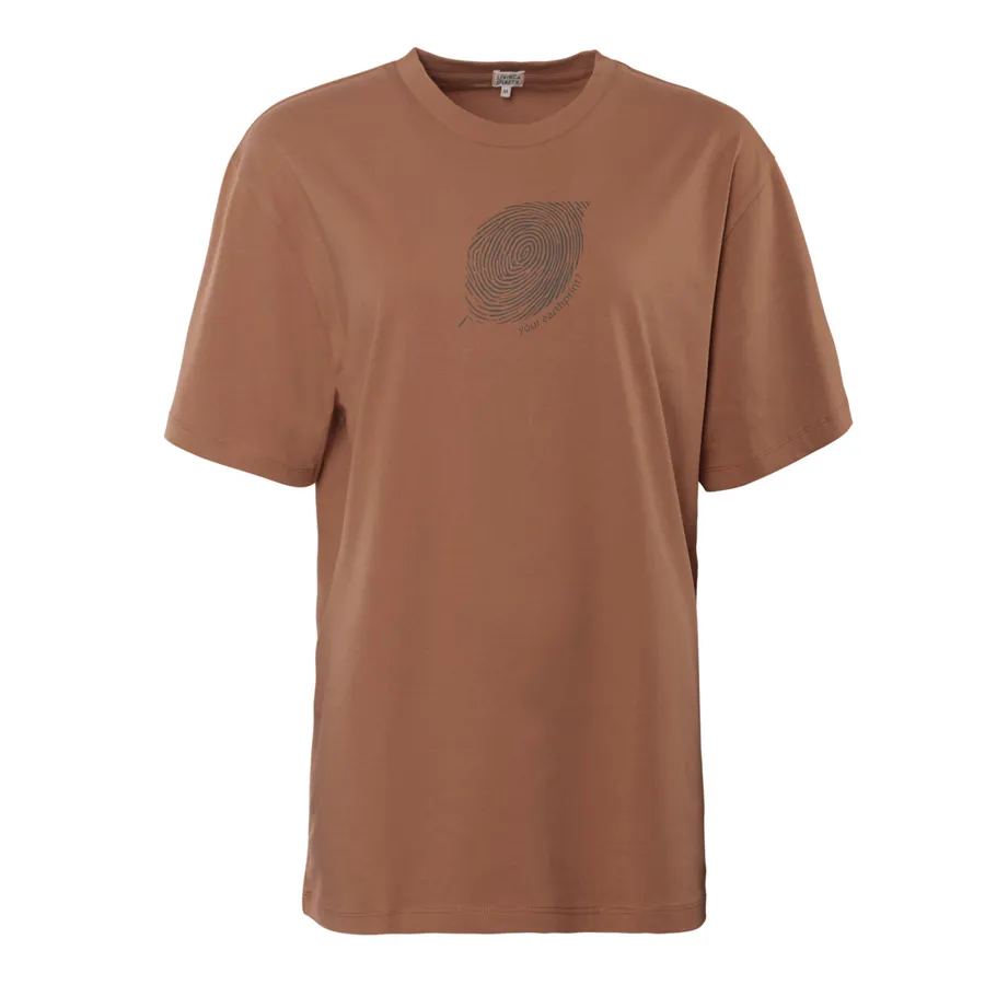 Unisex T-Shirt NURIT in Braun aus Baumwolle