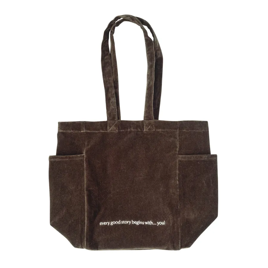 Damen Shopper GEANINA in Chocolate aus Baumwolle – weich
