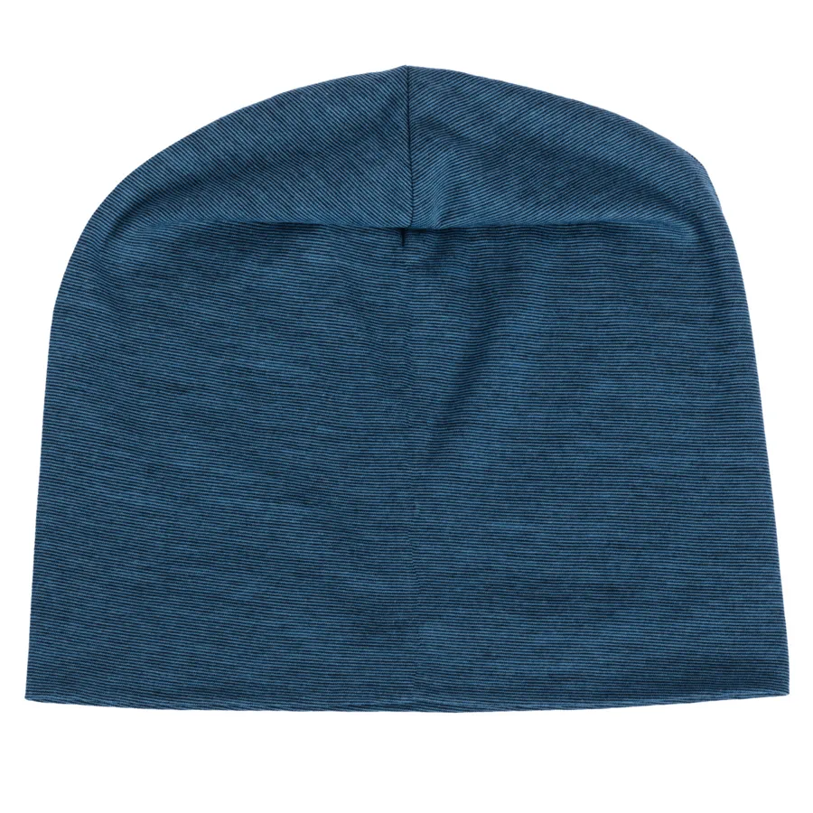 Unisex Mütze SOAN in Blau aus Wolle mit Baumwolle – atmungsaktiv