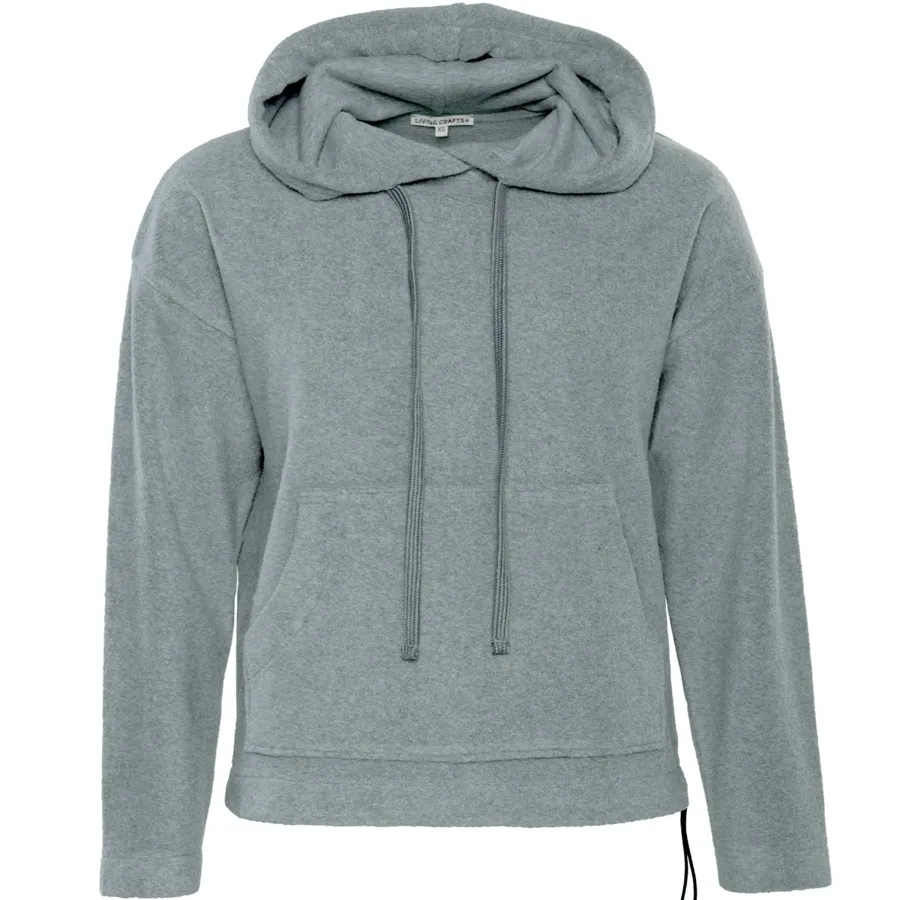 Damen Hoodie SEALY in Grau aus Baumwolle – warm