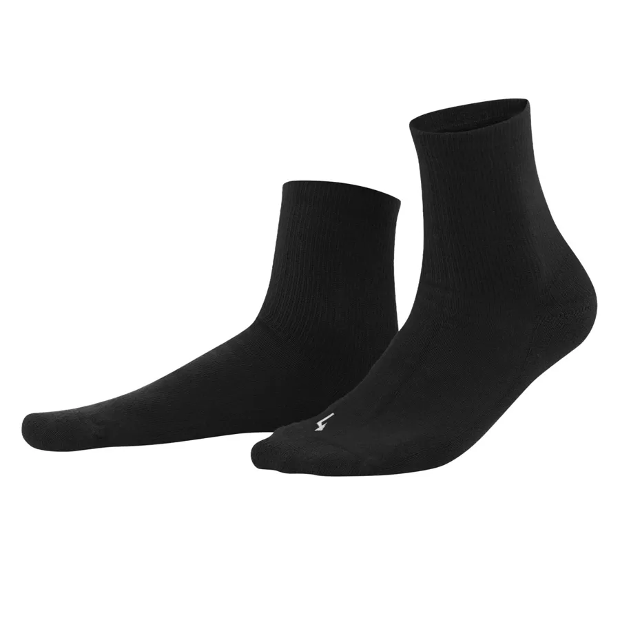 Unisex Sport-Socken in Schwarz aus Baumwolle mit Polyamid und Elasthan – weich