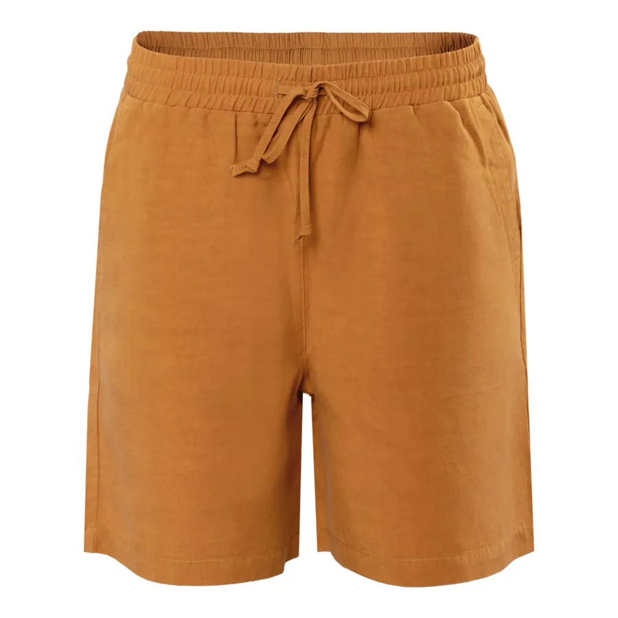Damen Bermuda Shorts ORSINA in Braun aus Lyocell mit Linen – atmungsaktiv