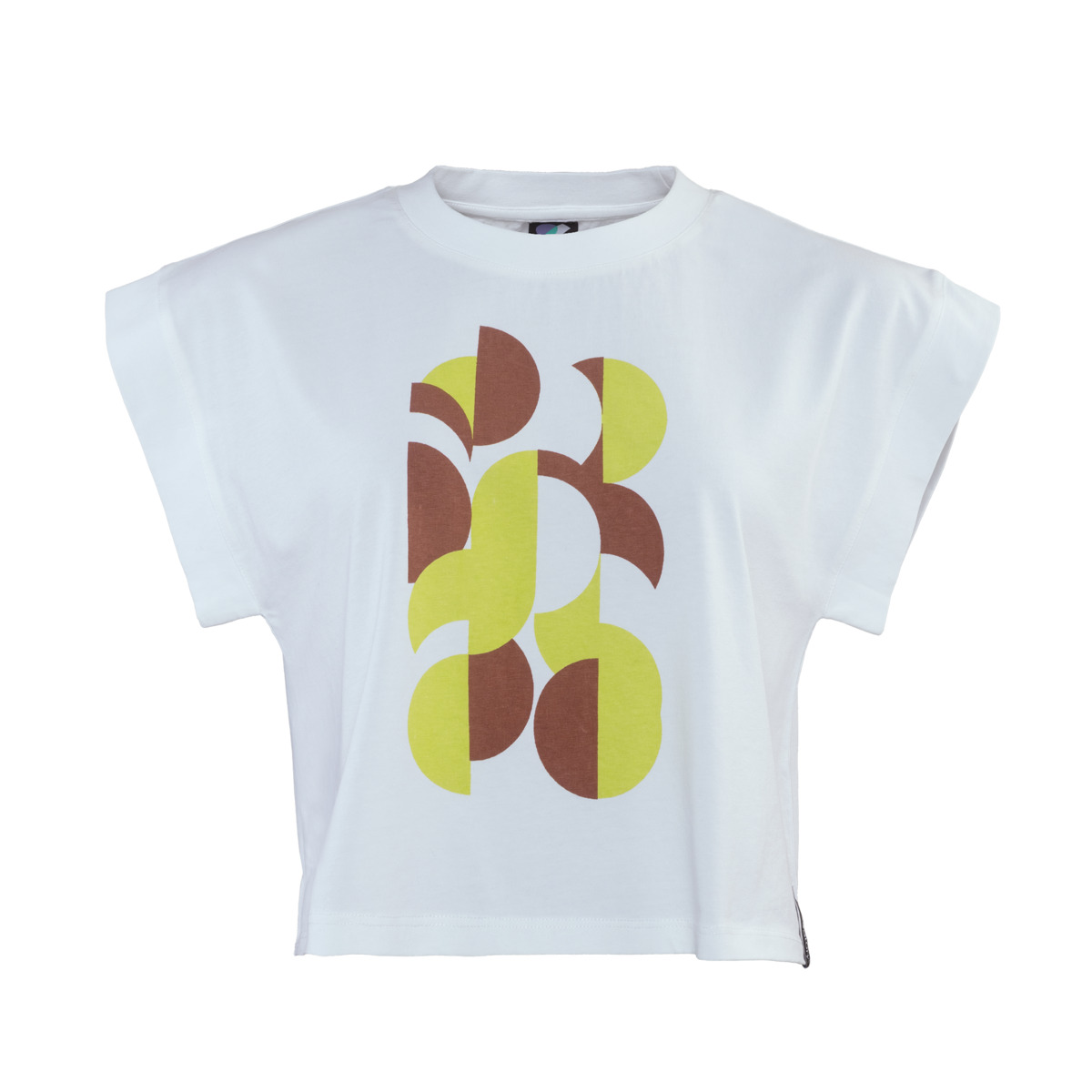 Damen Boxy T-Shirt DANBI in Art 9 aus Baumwolle – mit Ripp-Struktur