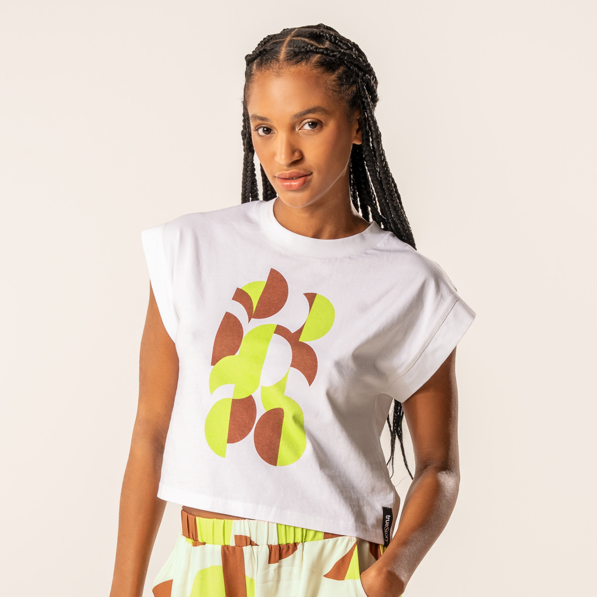 Grafisches Boxy-Shirt von LIVING CRAFTS