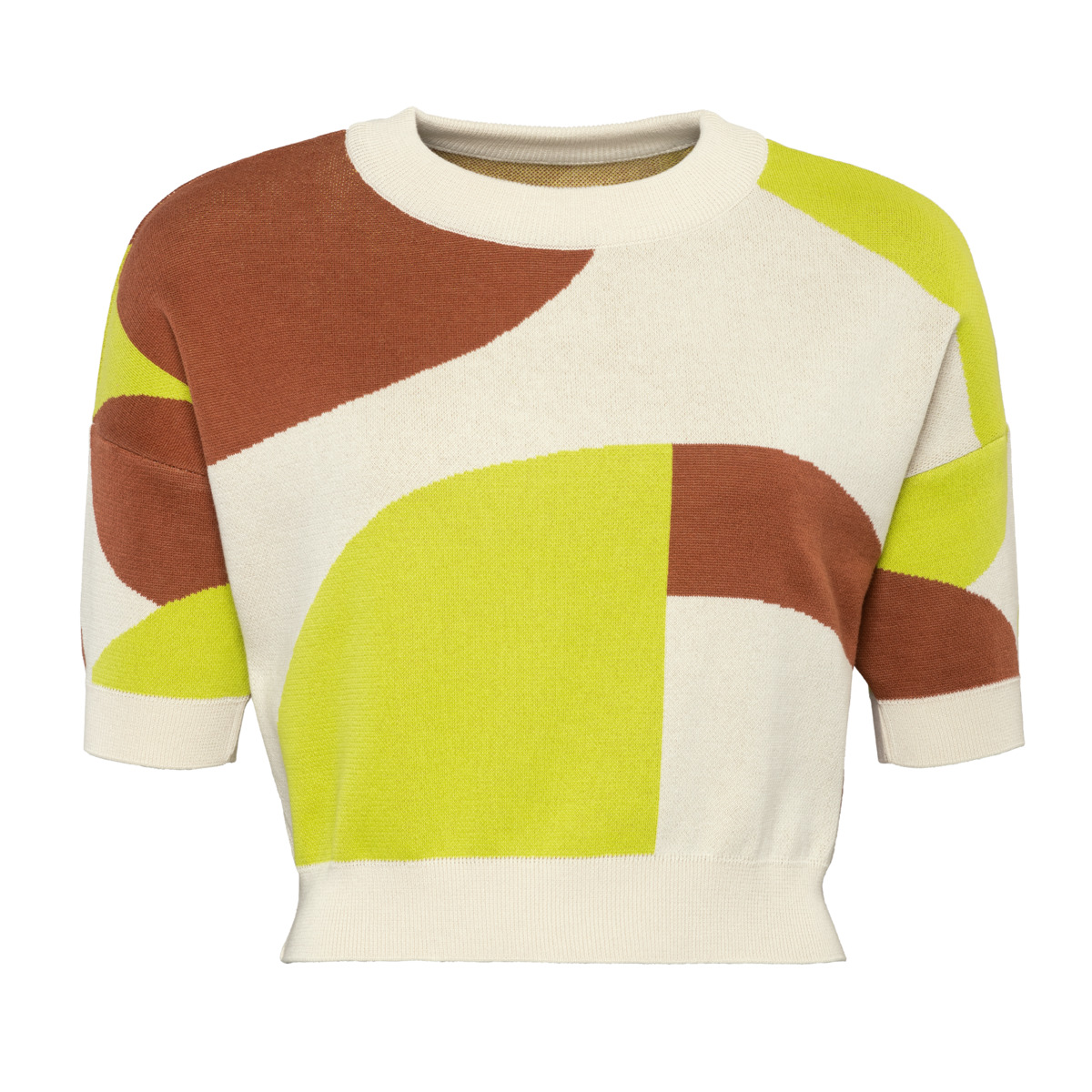 Damen Strickpullover DYNELL in Art 7 aus Baumwolle – mit Ripp-Struktur
