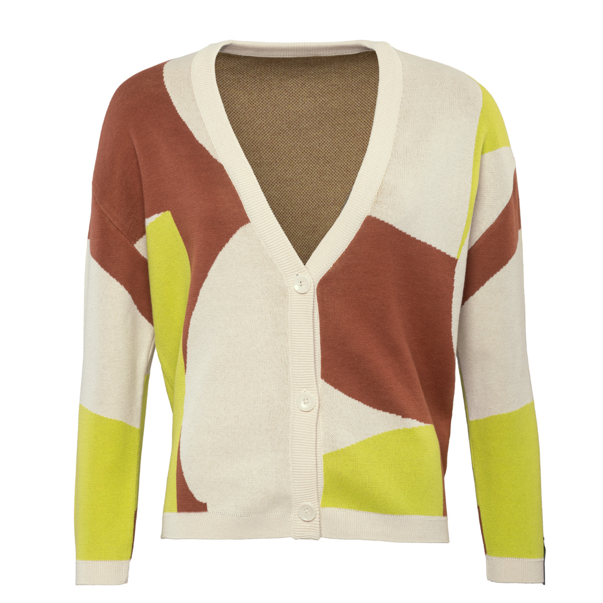 Damen Strickjacke DELORA in Art 7 aus Baumwolle – mit Ripp-Struktur